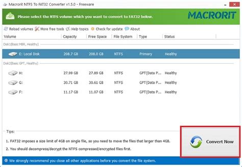 Macrorit NTFS to FAT32